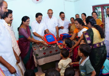 School Bags distributed to all Anganvadi students in our Grama Panchayath